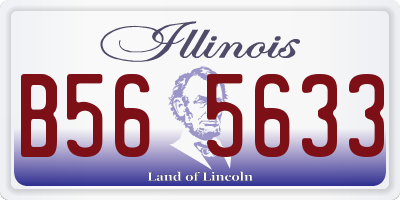 IL license plate B565633