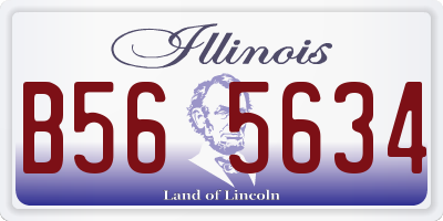 IL license plate B565634