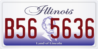 IL license plate B565636