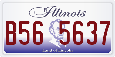 IL license plate B565637