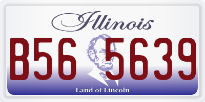 IL license plate B565639