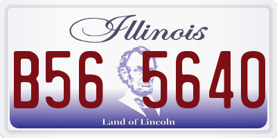 IL license plate B565640
