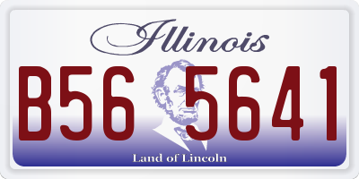 IL license plate B565641