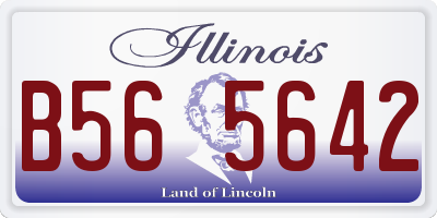 IL license plate B565642