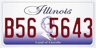 IL license plate B565643