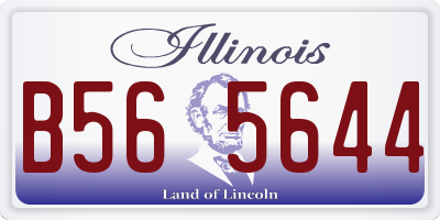 IL license plate B565644