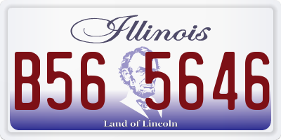 IL license plate B565646