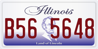 IL license plate B565648