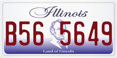 IL license plate B565649