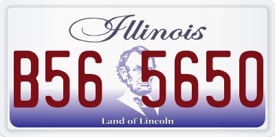 IL license plate B565650