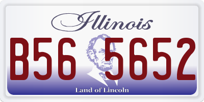 IL license plate B565652