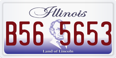 IL license plate B565653