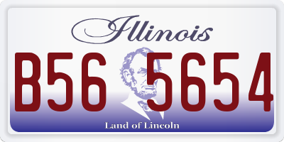 IL license plate B565654