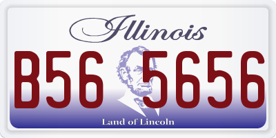 IL license plate B565656
