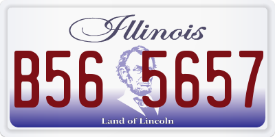 IL license plate B565657