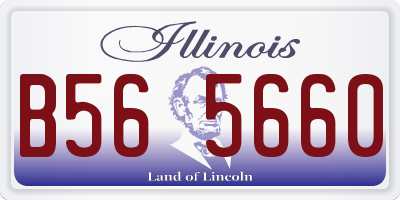 IL license plate B565660