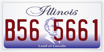 IL license plate B565661