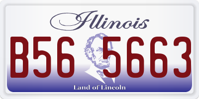 IL license plate B565663