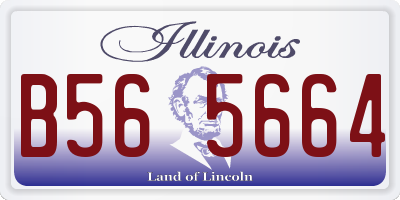 IL license plate B565664