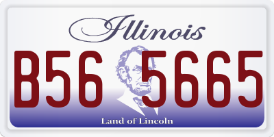 IL license plate B565665
