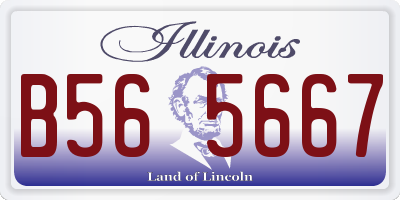 IL license plate B565667
