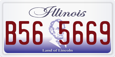 IL license plate B565669