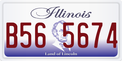IL license plate B565674