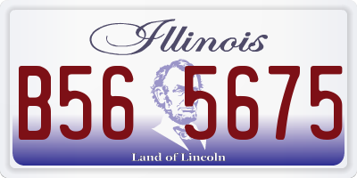 IL license plate B565675