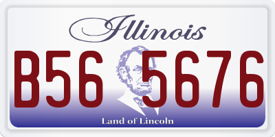 IL license plate B565676