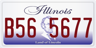 IL license plate B565677