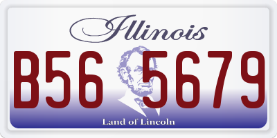 IL license plate B565679