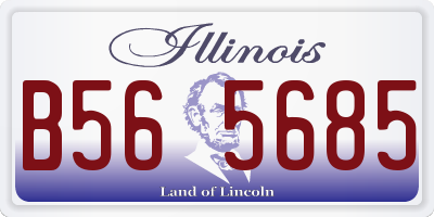 IL license plate B565685