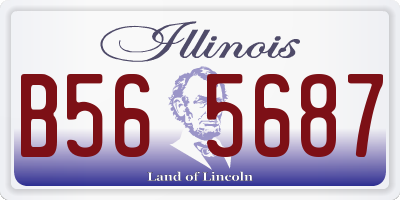 IL license plate B565687