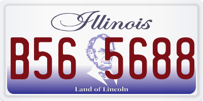 IL license plate B565688