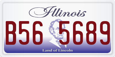 IL license plate B565689