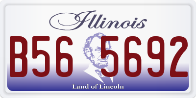 IL license plate B565692