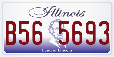 IL license plate B565693