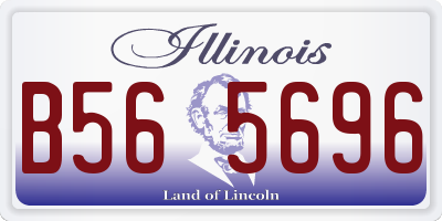 IL license plate B565696