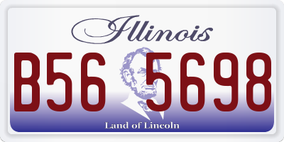 IL license plate B565698