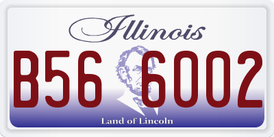 IL license plate B566002