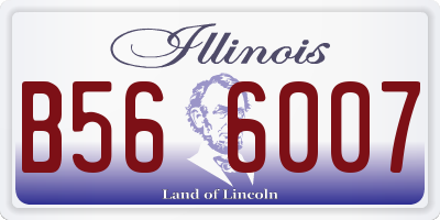 IL license plate B566007