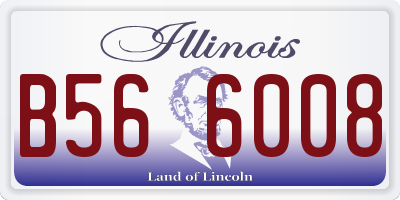 IL license plate B566008