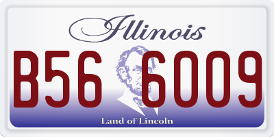 IL license plate B566009
