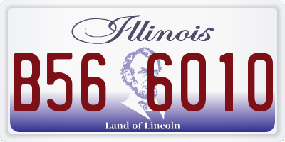IL license plate B566010