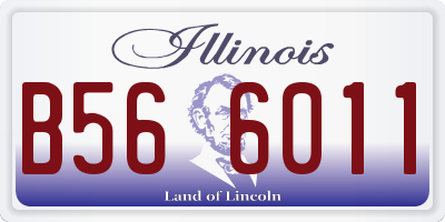 IL license plate B566011