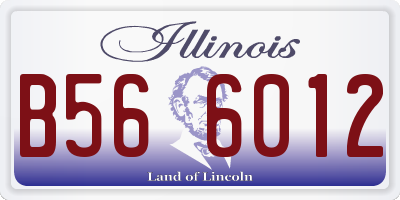 IL license plate B566012