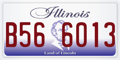 IL license plate B566013