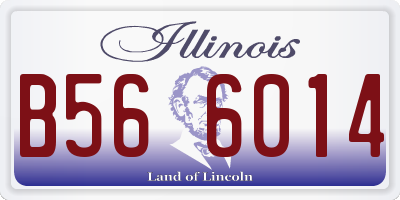 IL license plate B566014