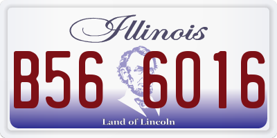 IL license plate B566016