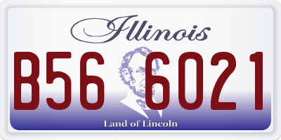 IL license plate B566021